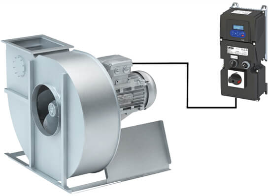 Ventilator im Umrichterbetrieb