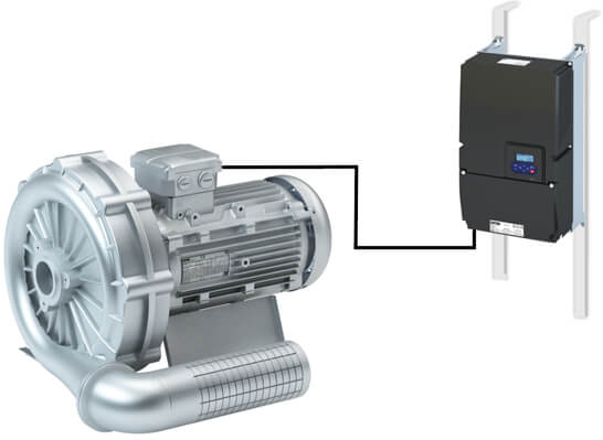 Vacuum pump in inverter mode